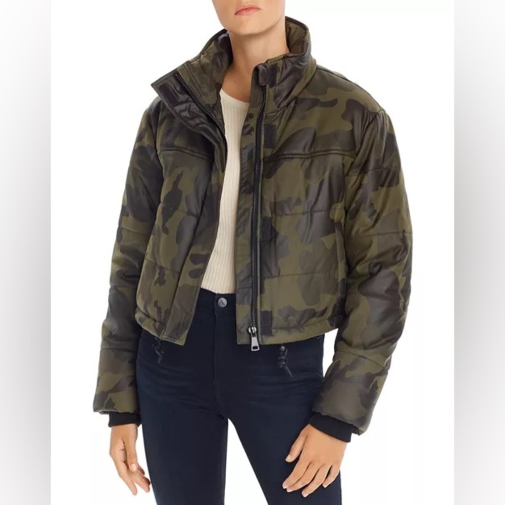 Bagatelle NYC Coated Camo Puffer Jacket